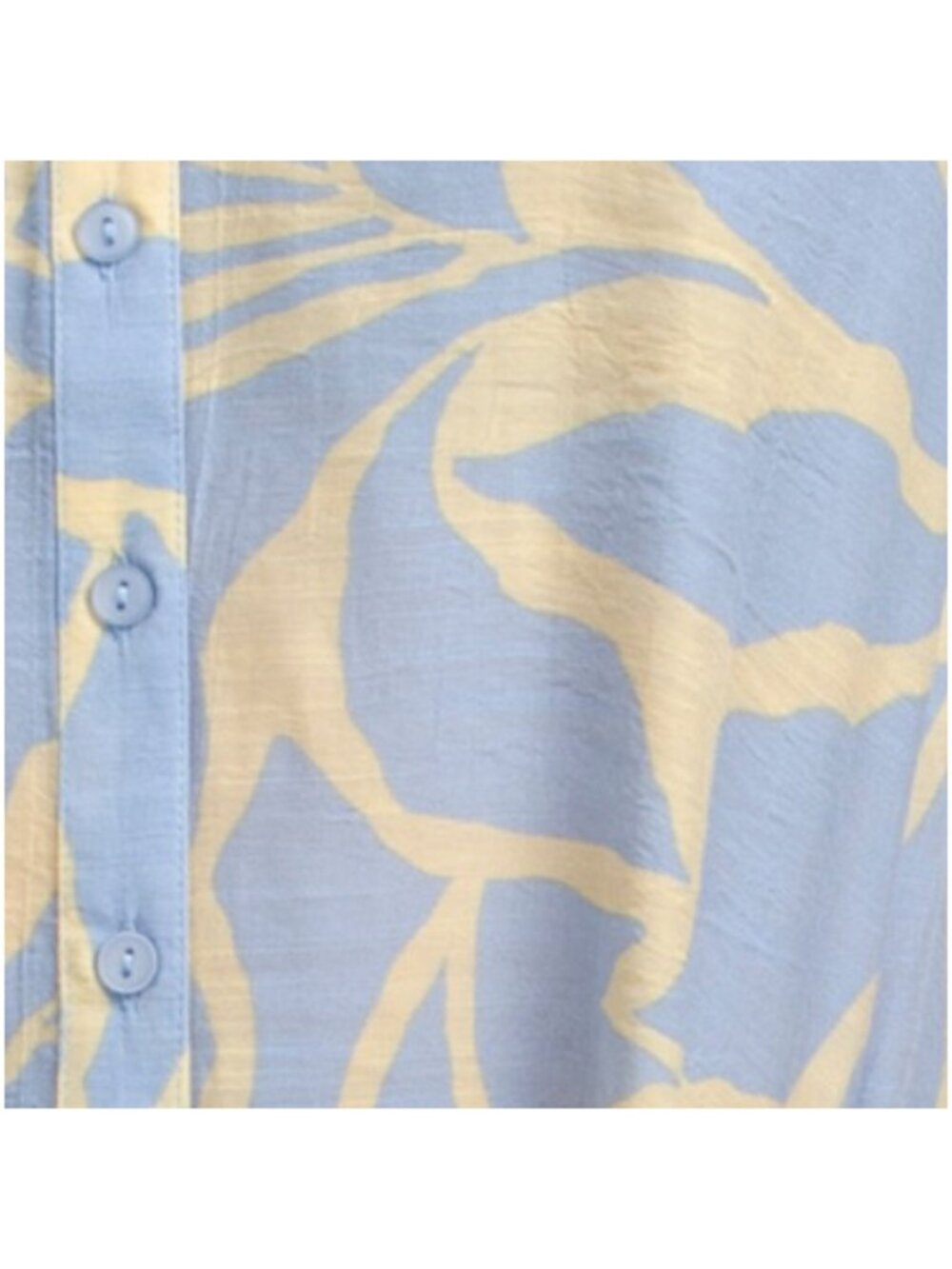 ZAC & RACHEL Plus Floral Slub Button Front Top - Picture 3 of 3